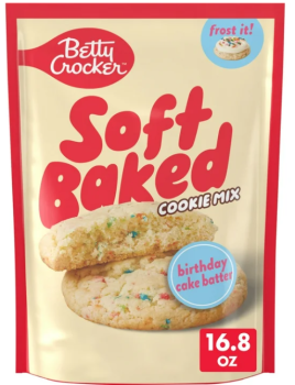 BETTY CROCKER Soft Baked 'birthday cake batter' Cookie Mix Backmischung 476 gr